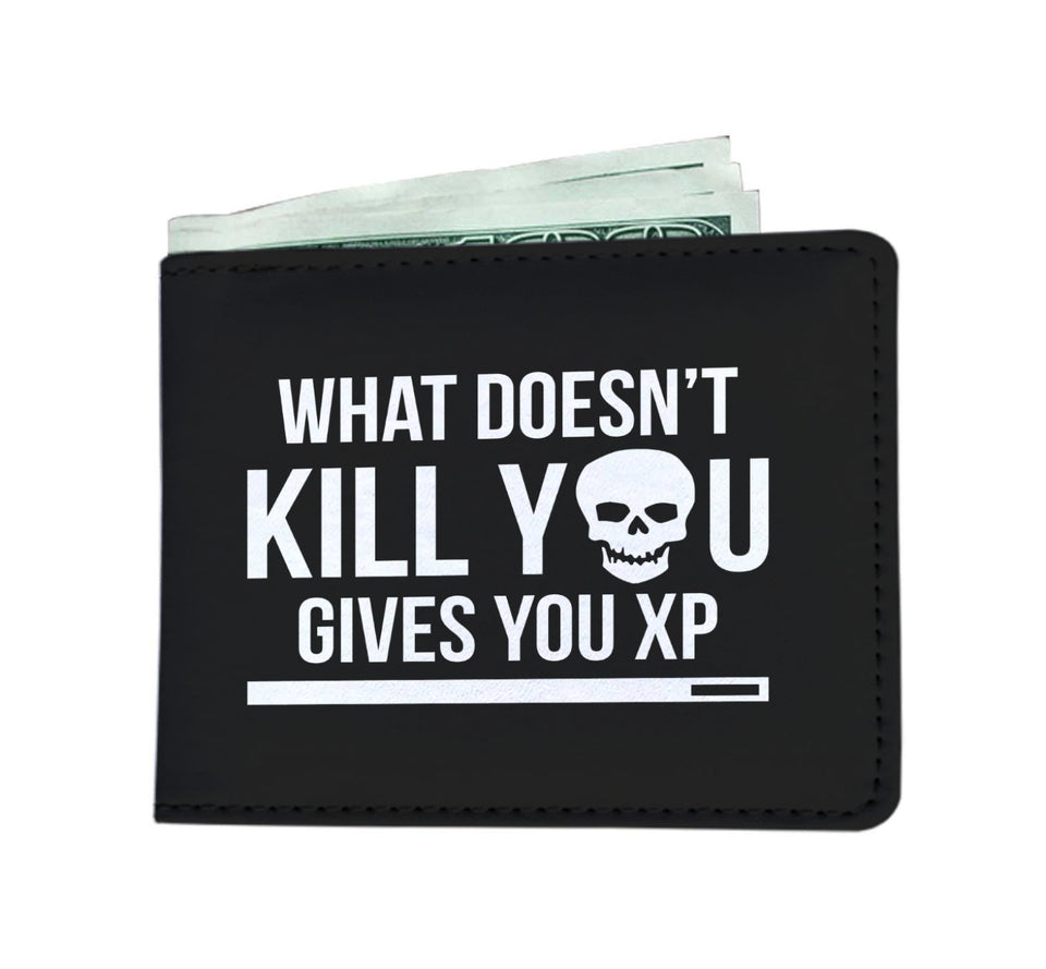 What Doesn't Kill You Gives You XP RPG Video Gamer Wallet