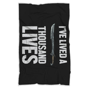 I've Lived A Thousand Lives Fantasy RPG Video Gamer Blanket I've Lived A Thousand Lives Fantasy RPG Video Gamer Blanket