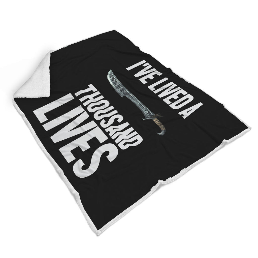I've Lived A Thousand Lives Fantasy RPG Video Gamer Blanket