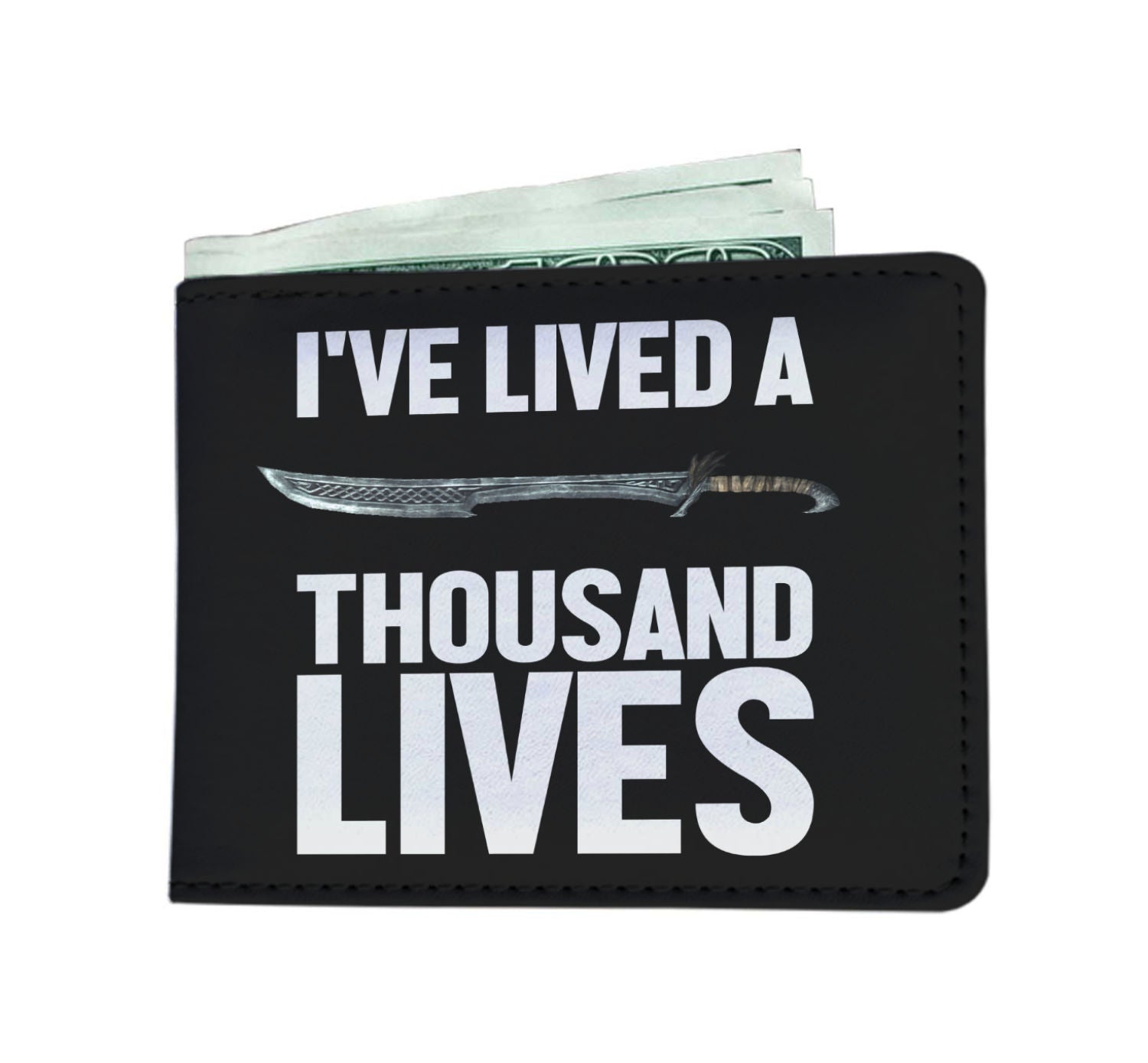 I've Lived A Thousand Lives Fantasy RPG Video Gamer Wallet Main image