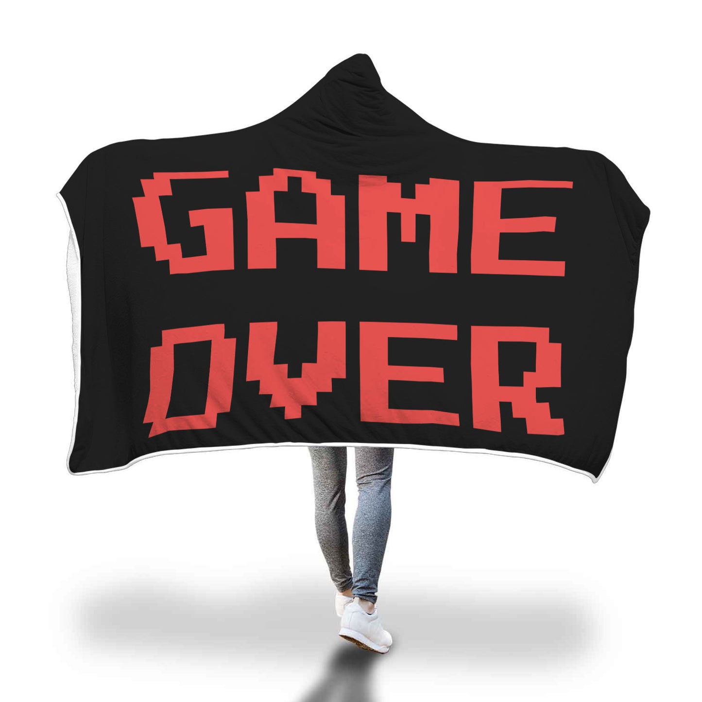 Game Over Video Gaming Hooded Blanket