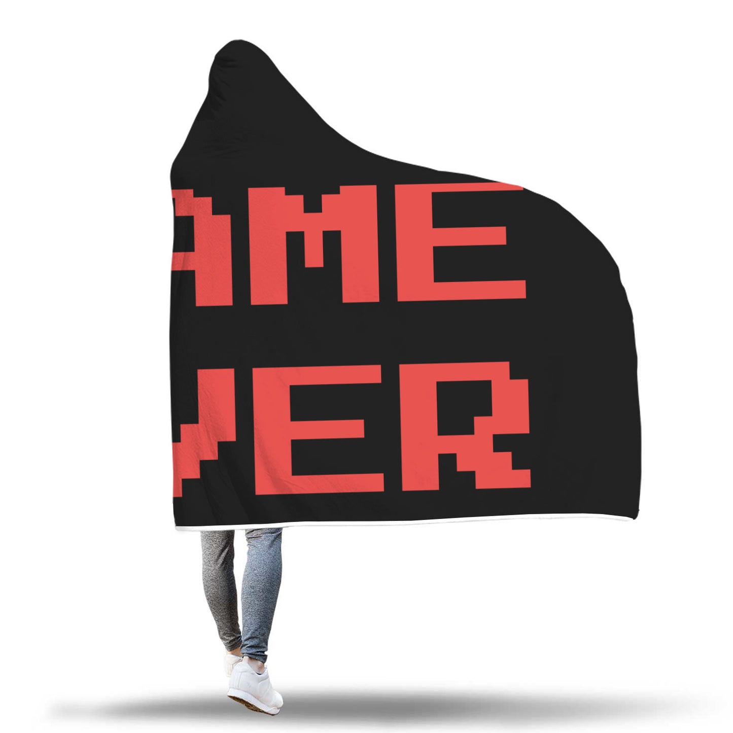 Game Over Video Gaming Hooded Blanket