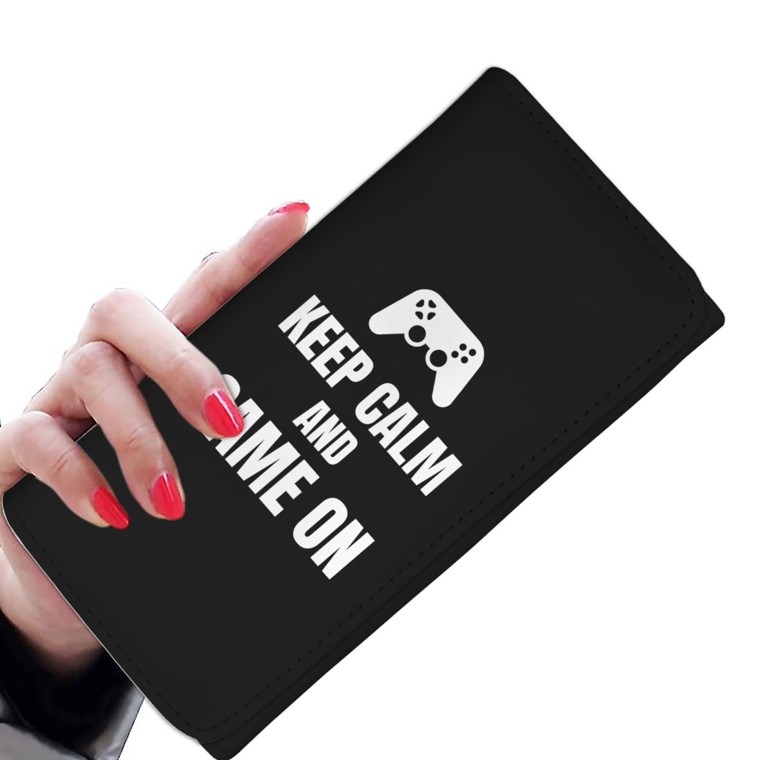 Keep Calm And Game On Blanket Video Gamer Womens Wallet Main image