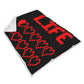 Gaming Life Bar (Game Hearts Health Bar) Video Gamer Blanket