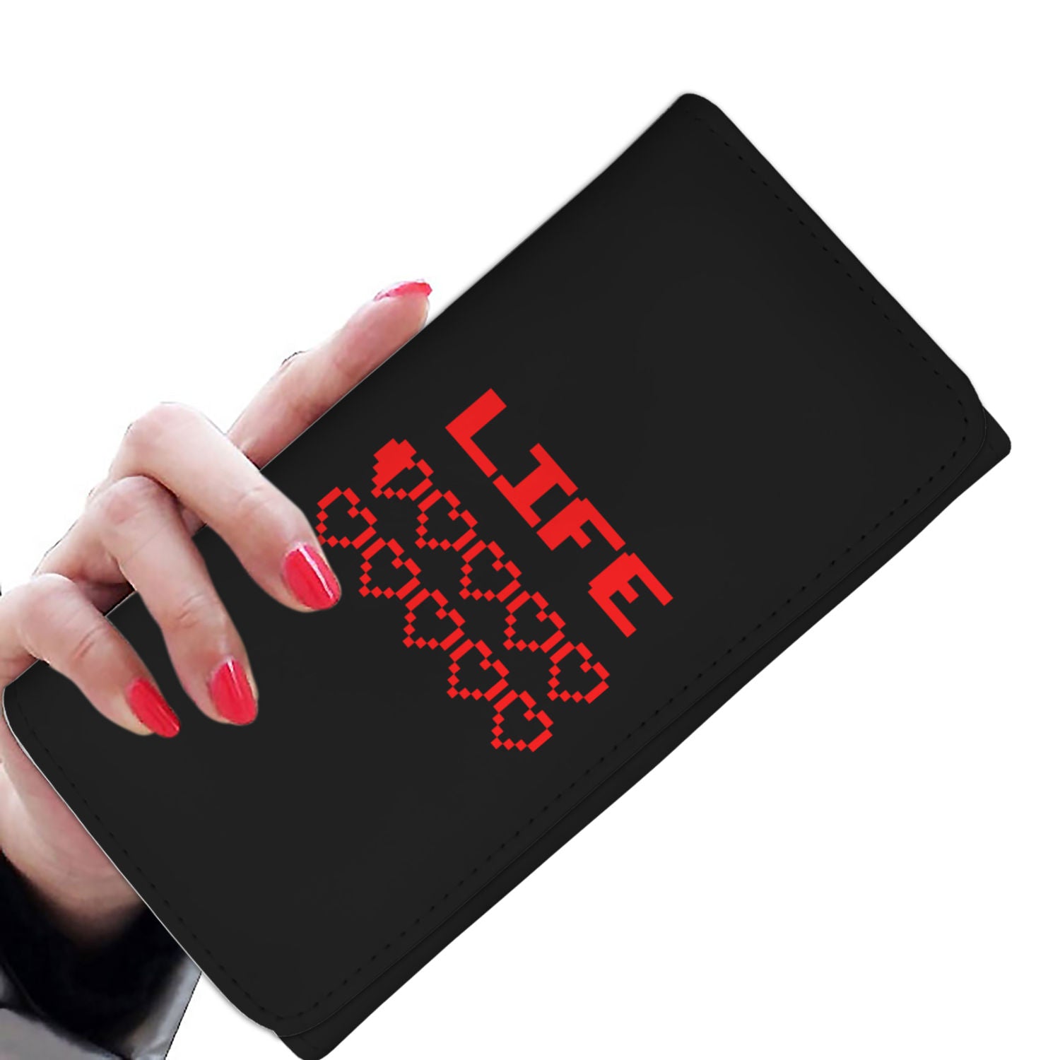 Gaming Life Bar - Game Hearts Health Bar Video Gamer Womens Wallet Main image