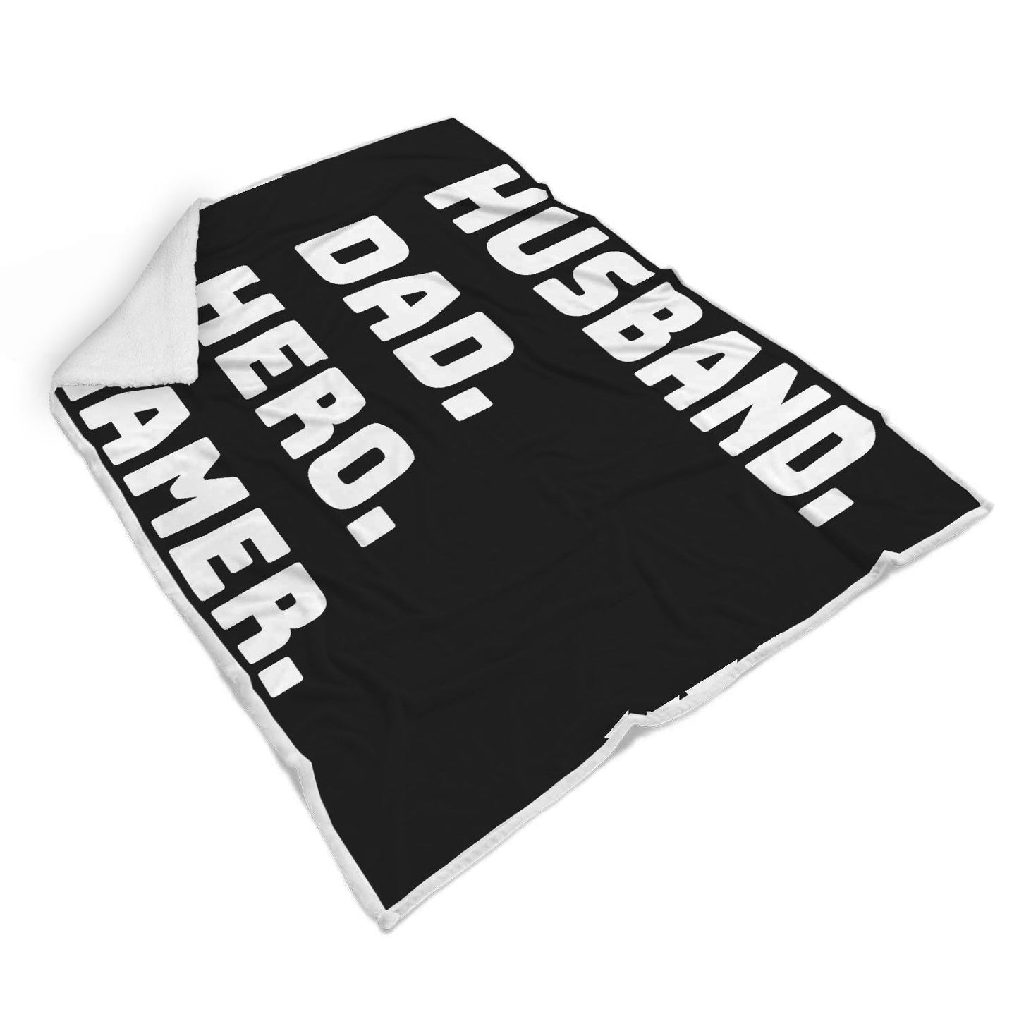 Husband Dad Hero Gamer - Video Game Blanket