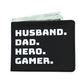 Husband Dad Hero Gamer Video Game Wallet