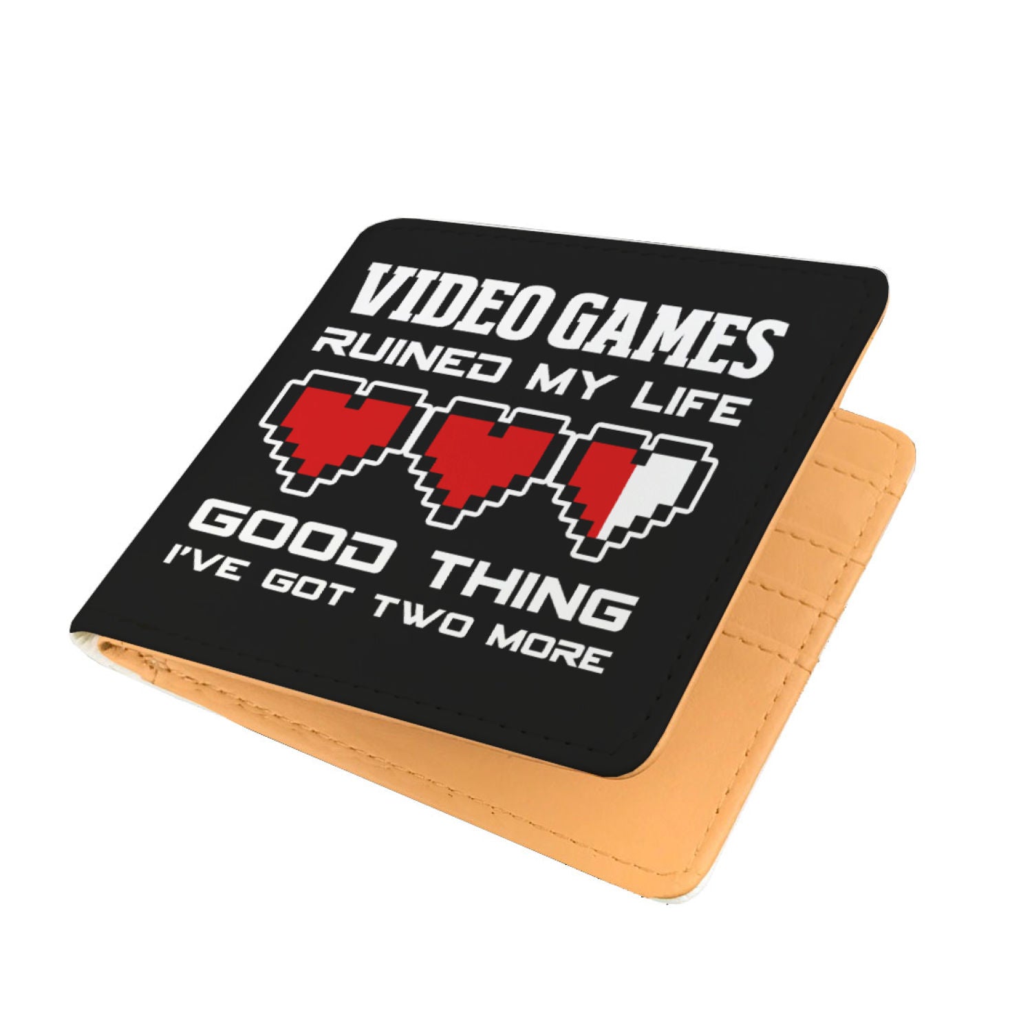 Video Games Ruined My Life Good Thing I've Got Two More Video Gamer Mens Wallet Secondary image