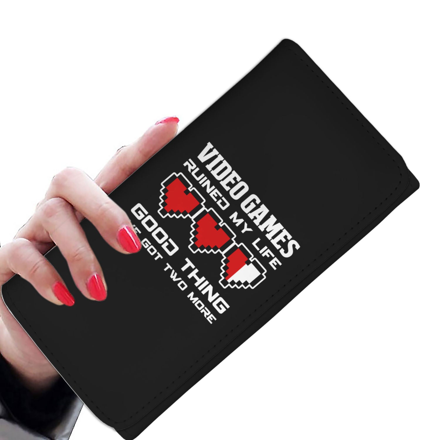 Video Games Ruined My Life Good Thing I've Got Two More Video Gamer Womens Wallet Main image
