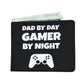 Dad By Day Gamer By Night Mens Wallet