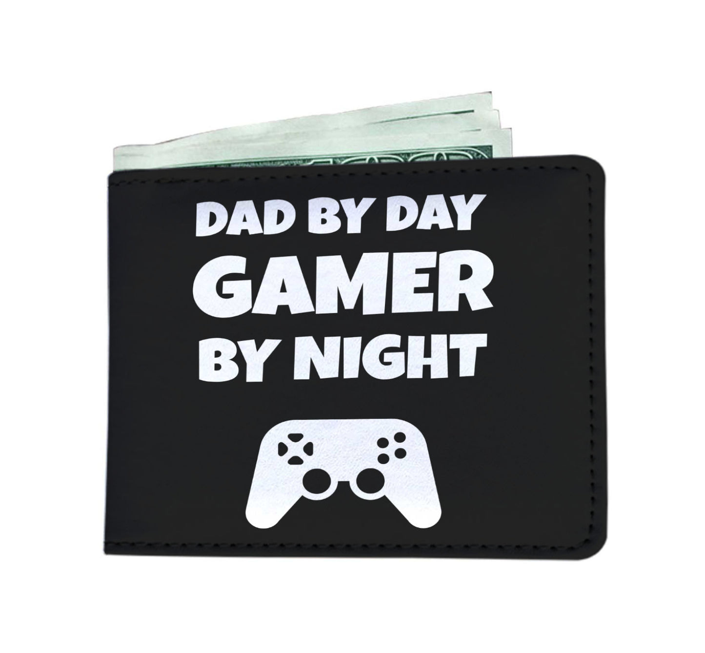Dad By Day Gamer By Night Mens Wallet