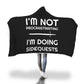 I'm Not Procrastinating I'm Doing Side Quests RPG Video Gamer Hooded Blanket