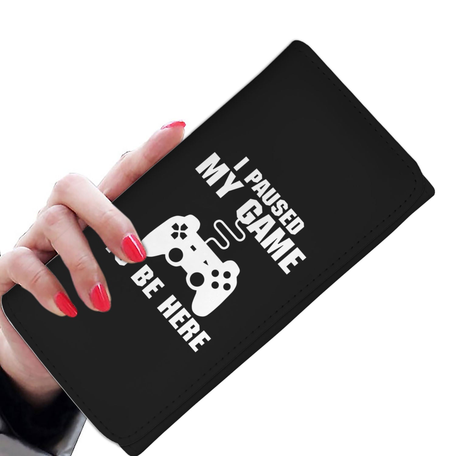 I Paused My Game To Be Here Videogame Womens Wallet Main image