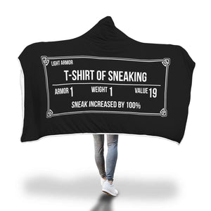 T-Shirt Of Sneaking Fantasy RPG Hooded Blanket