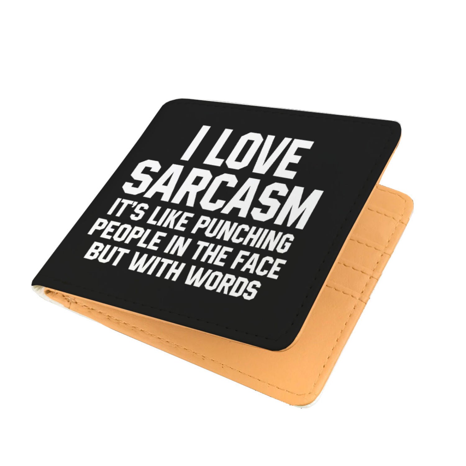 I Love Sarcasm It's Like Punching People In The Face But With Words Mens Wallet Secondary image