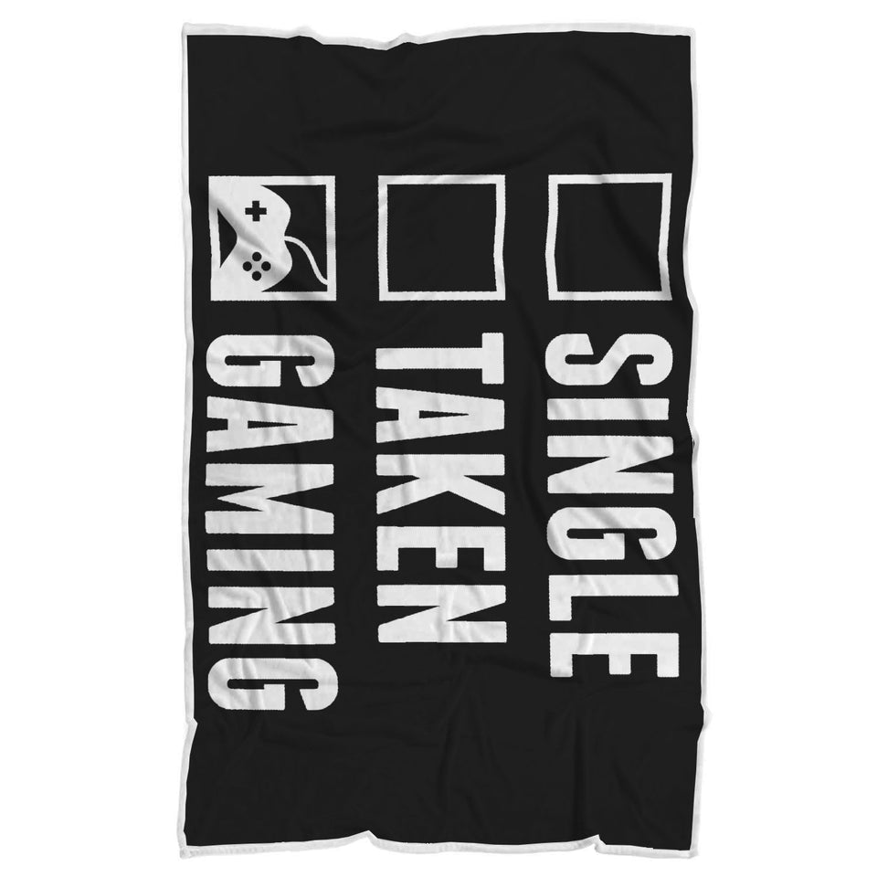 Single Taken Gaming - Video Gamer Blanket