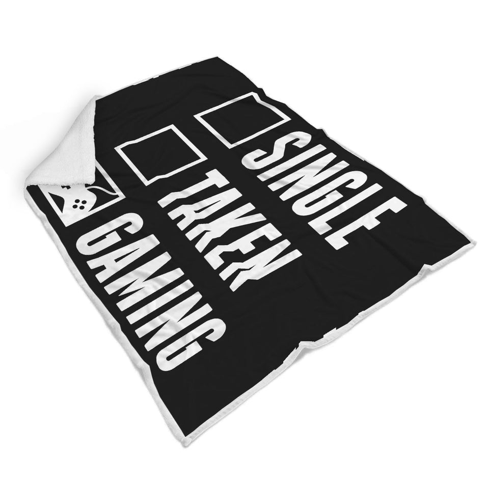 Single Taken Gaming - Video Gamer Blanket