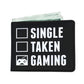 Single Taken Gaming - Video Gamer Mens Wallet