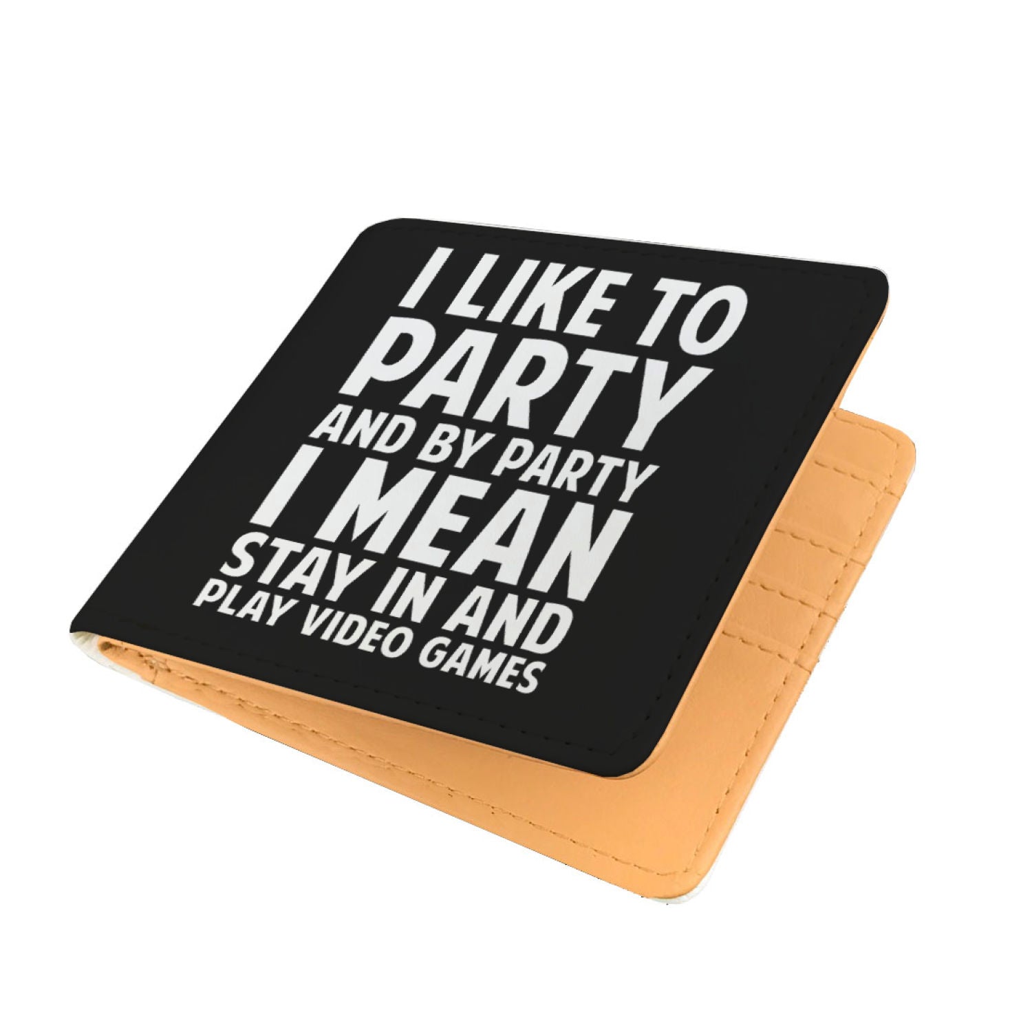I Like To Party And By Party I Mean Stay In And Play Video Games Mens Wallet Secondary image