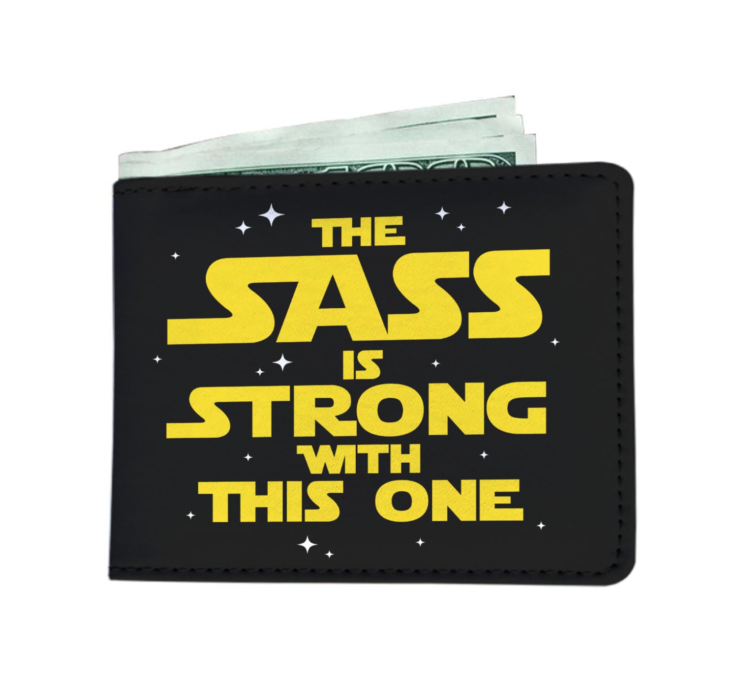 The Sass Is Strong With This One - Sassy Mens Wallet Main image
