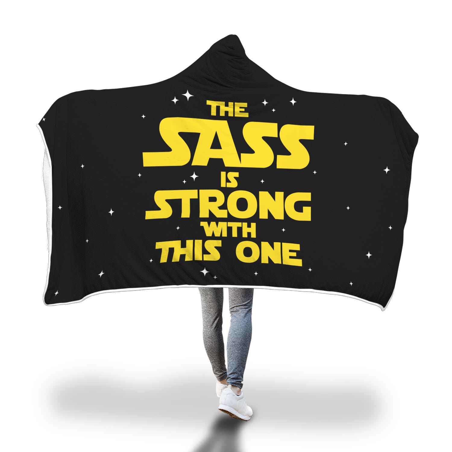 The Sass Is Strong With This One - Sassy Hooded Blanket Secondary image