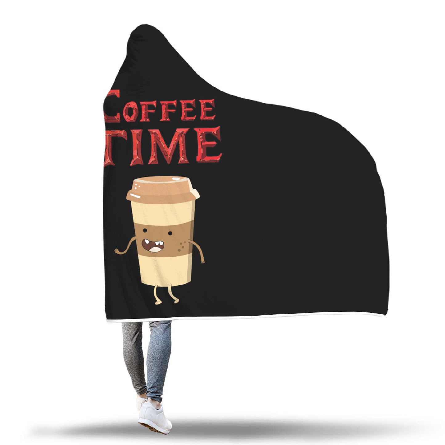 Coffee Time - Coffee Lovers Hooded Blanket