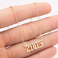 Women's Birth Year Necklace