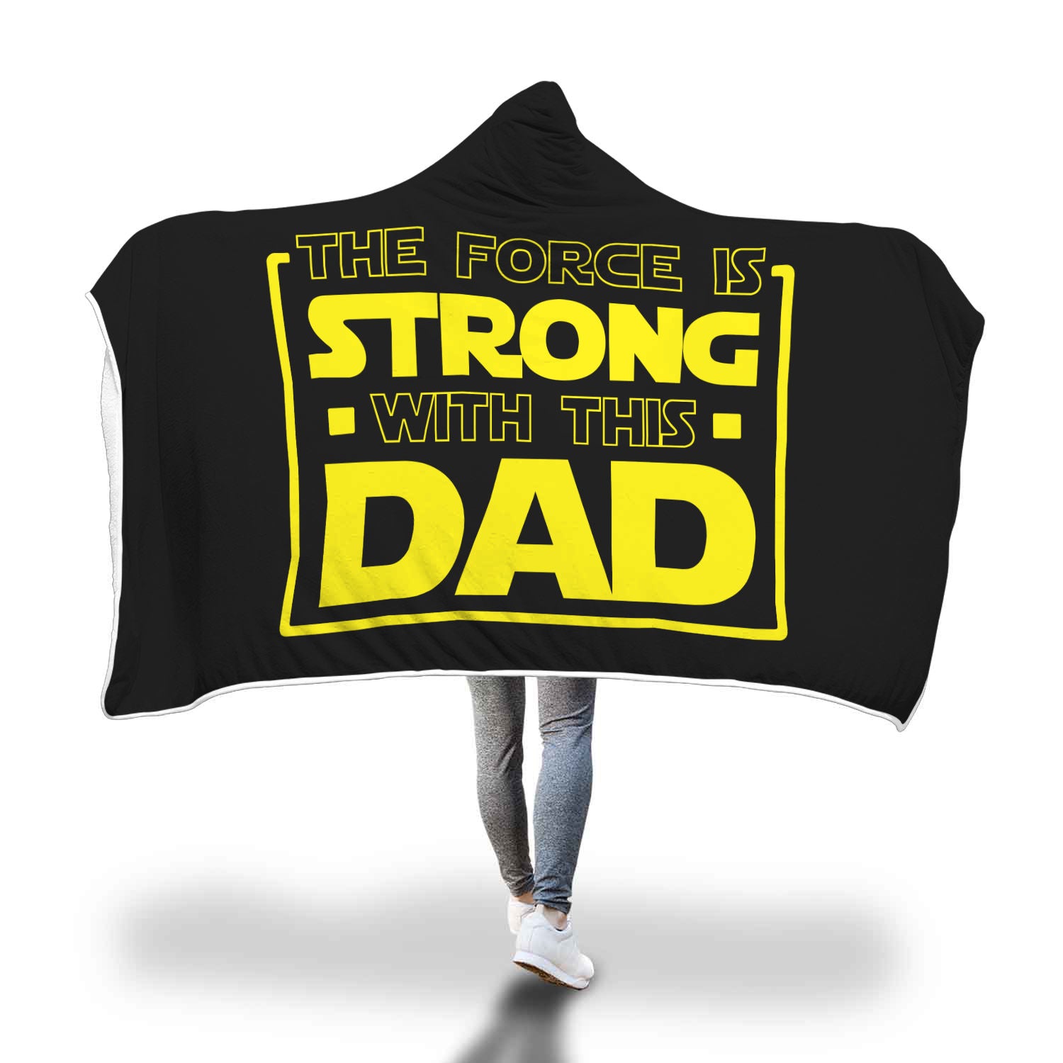 The Force Is Strong With This Dad - Father's Hooded Blanket Secondary image