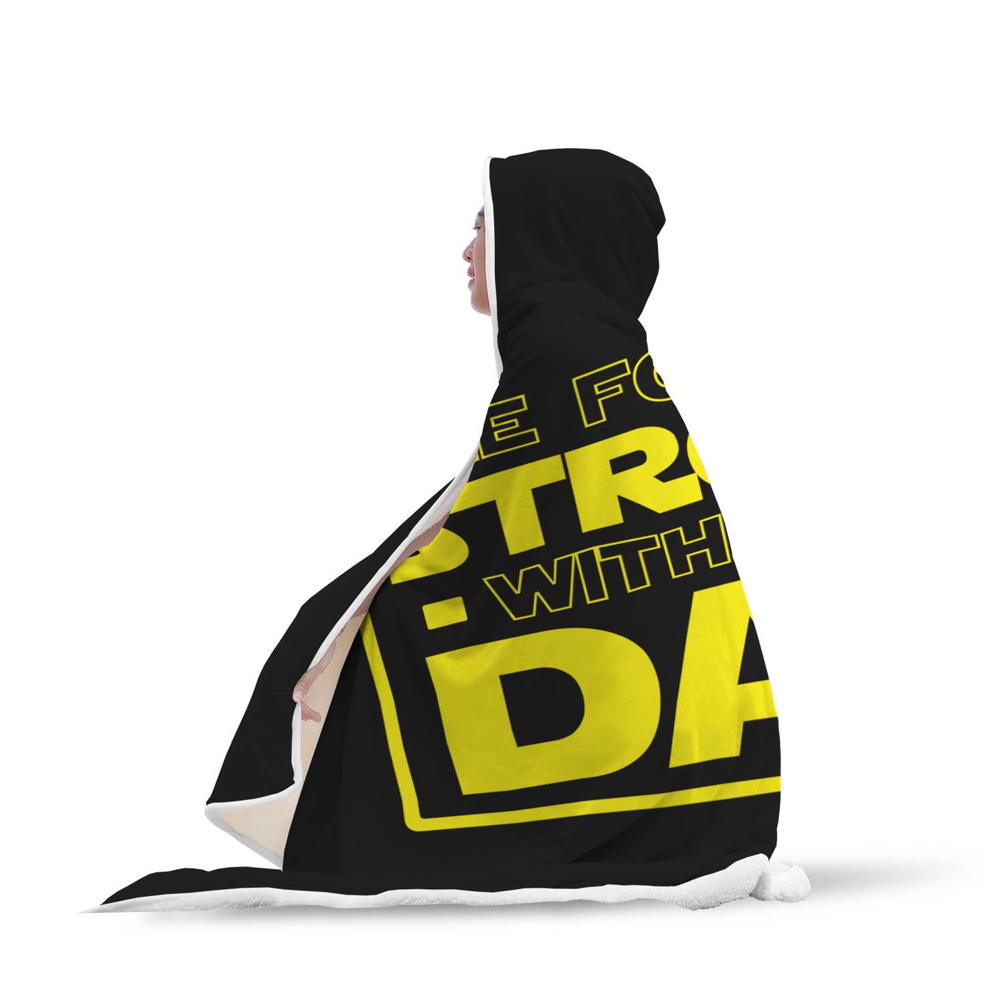 The Force Is Strong With This Dad - Father's Hooded Blanket