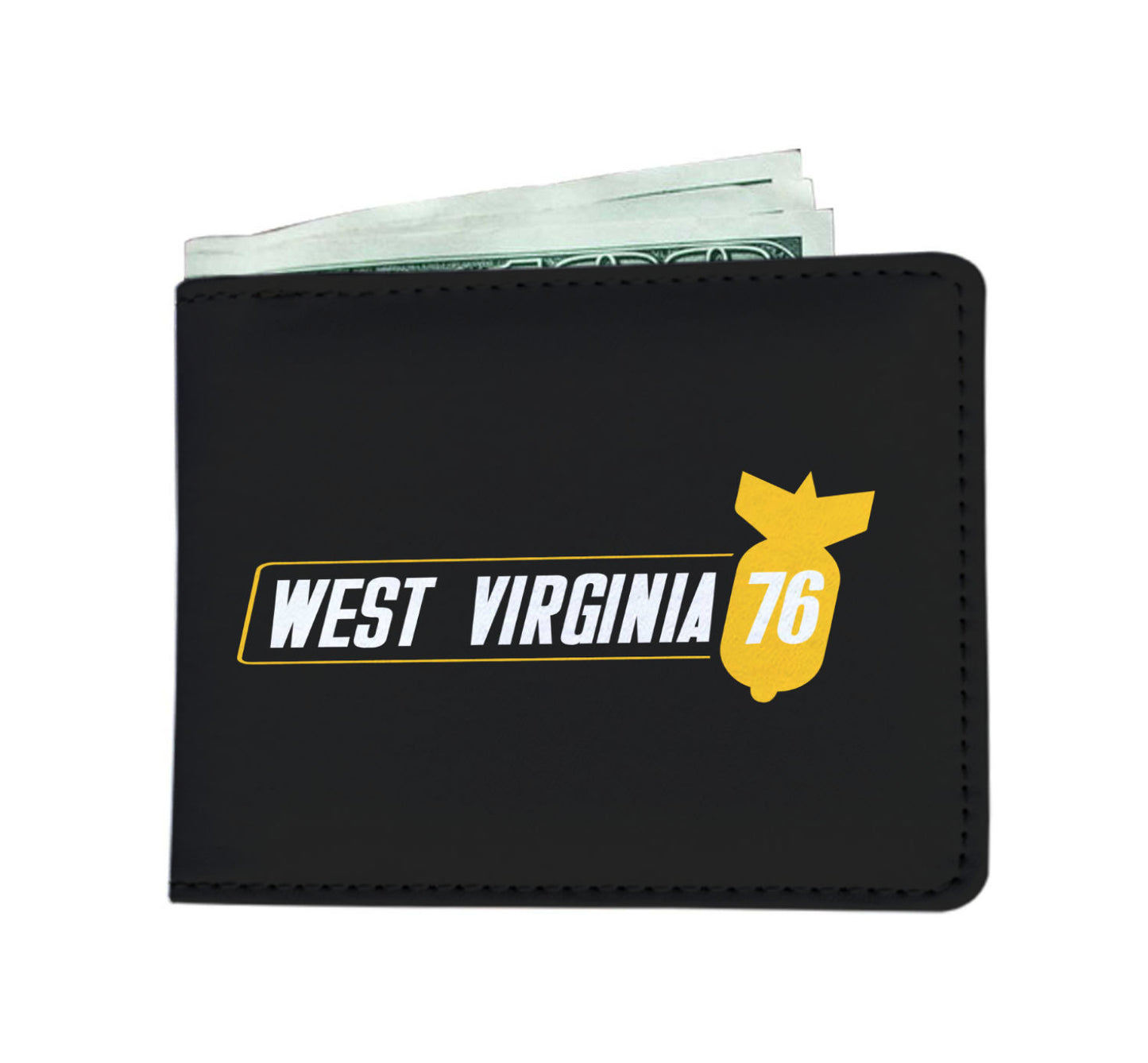 West Virginia 76 RPG Video Game Mens Wallet