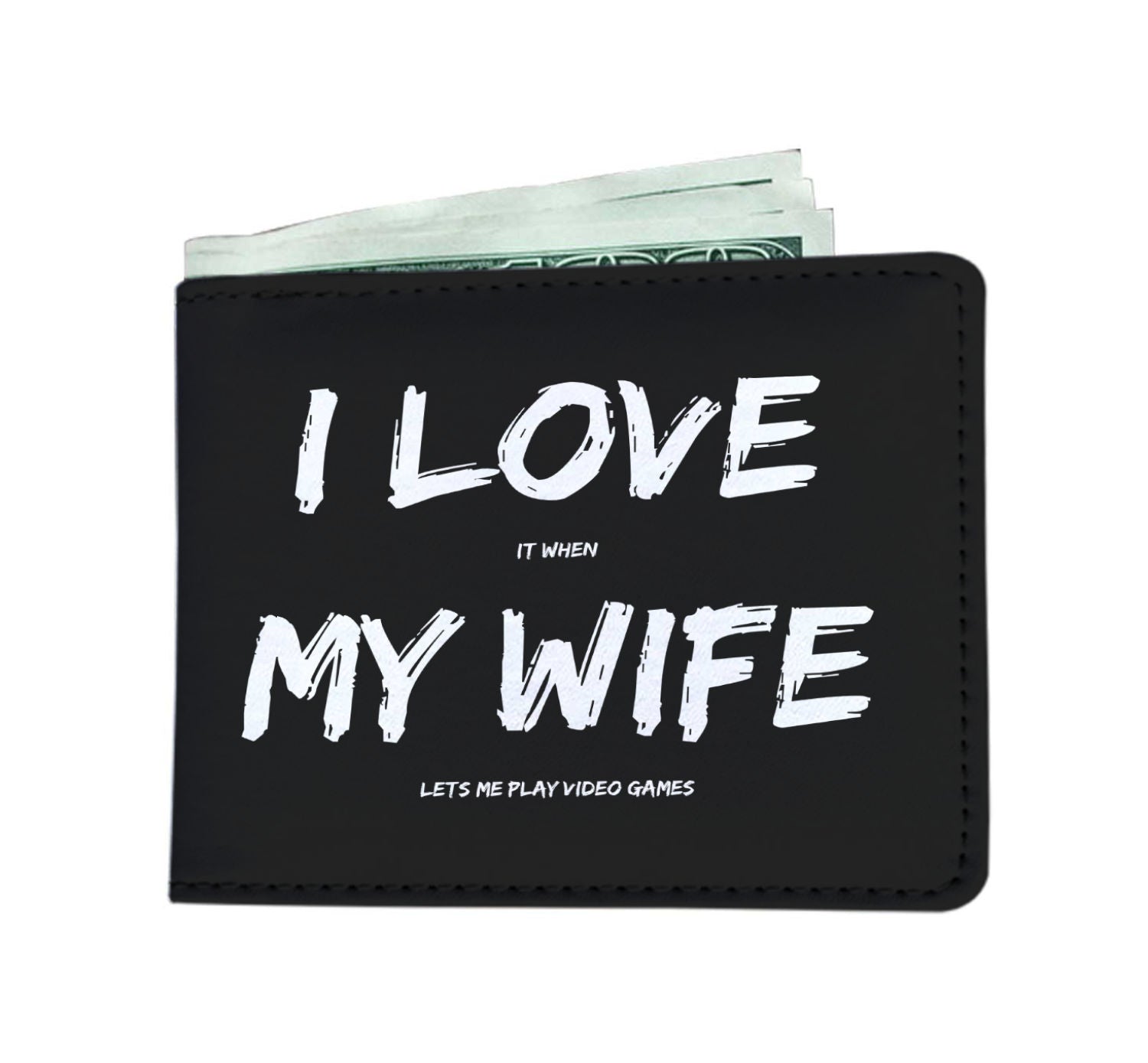I Love It When My Wife Lets Me Play Video Games - Video Gaming Mens Wallet Main image