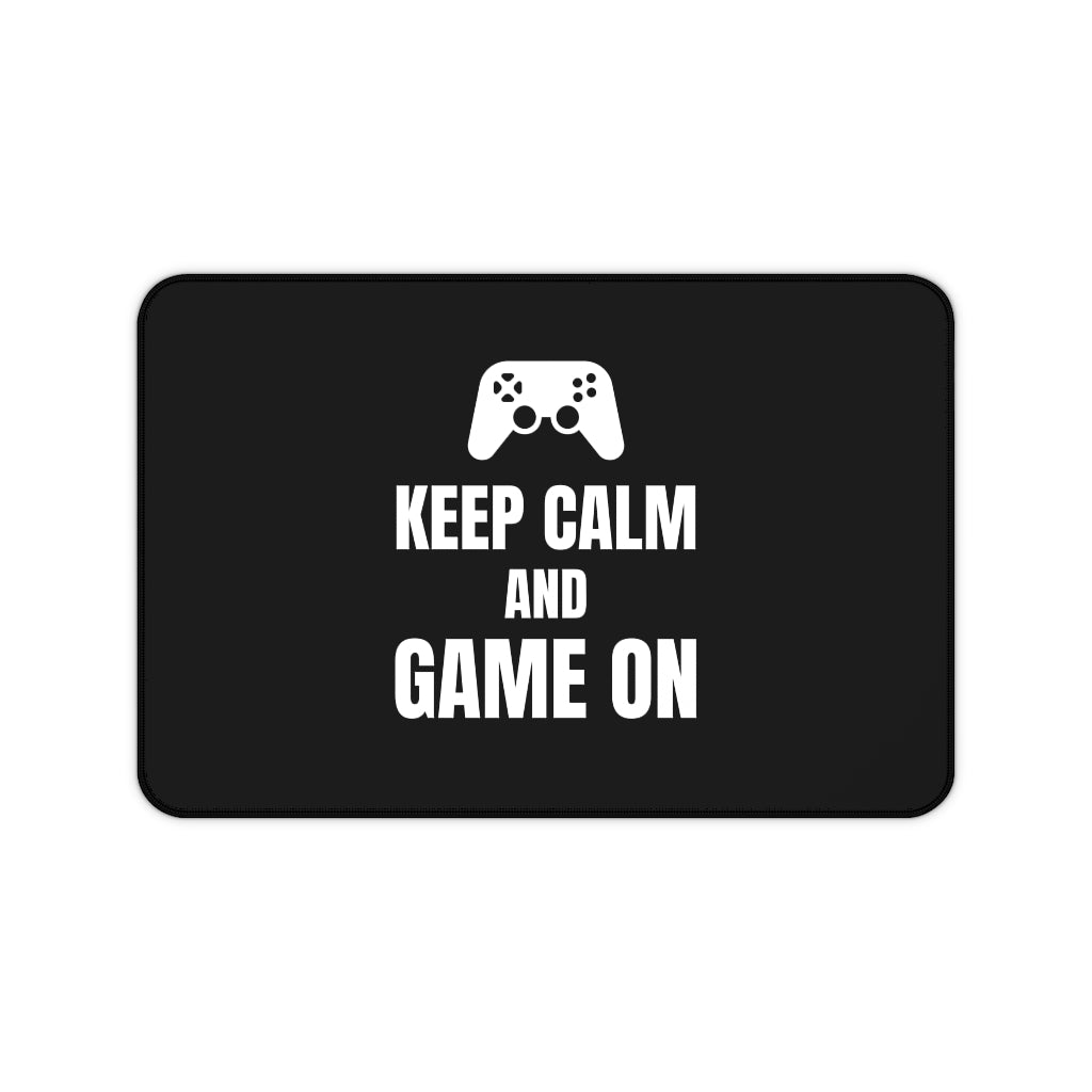 Keep Calm And Game On Desk Mat | Fantasy RPG Mouse Mat | Video Game Gaming Mouse Pad