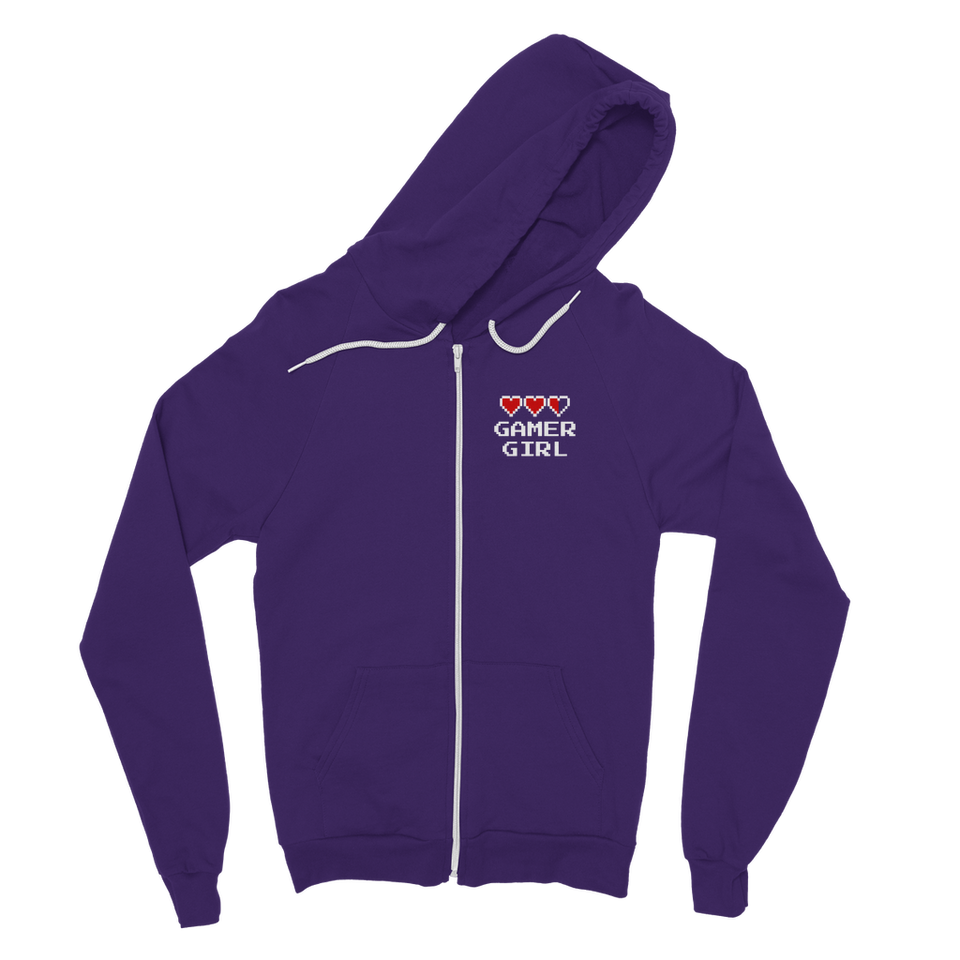 Gamer Girl Video Game ﻿Classic Adult Zip Hoodie