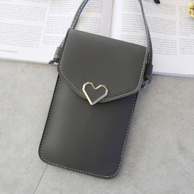 Touch Screen Leather Cell Phone Purse Handbag with Shoulder Strap H for  Iphone X Samsung S10 Huawei P20 | BELLADONNA