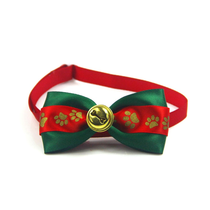 Christmas Dog Bow Tie, Christmas Cat Bow Tie, Christmas Pet Bow Tie