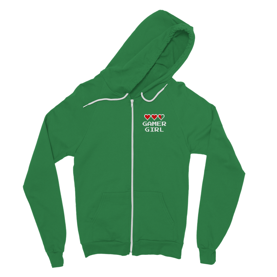 Gamer Girl Video Game ﻿Classic Adult Zip Hoodie