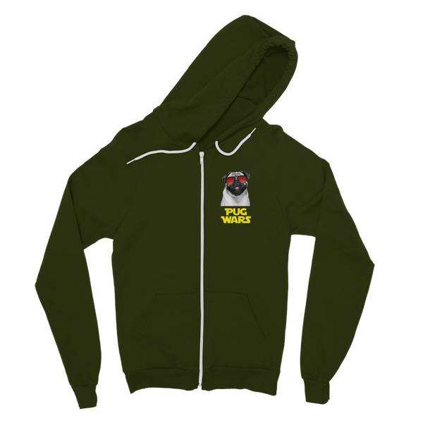 Pug Wars Return Of The Pug ﻿Classic Adult Zip Hoodie