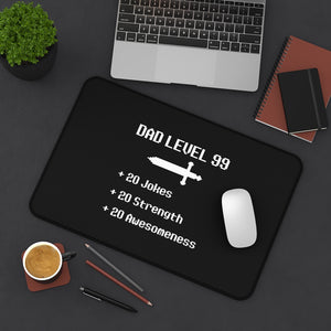 Dad Level 99 RPG Fantasy Gaming Gamer Desk Mat | RPG Fantasy Mouse Mat | Gaming Gamer Mouse Pad