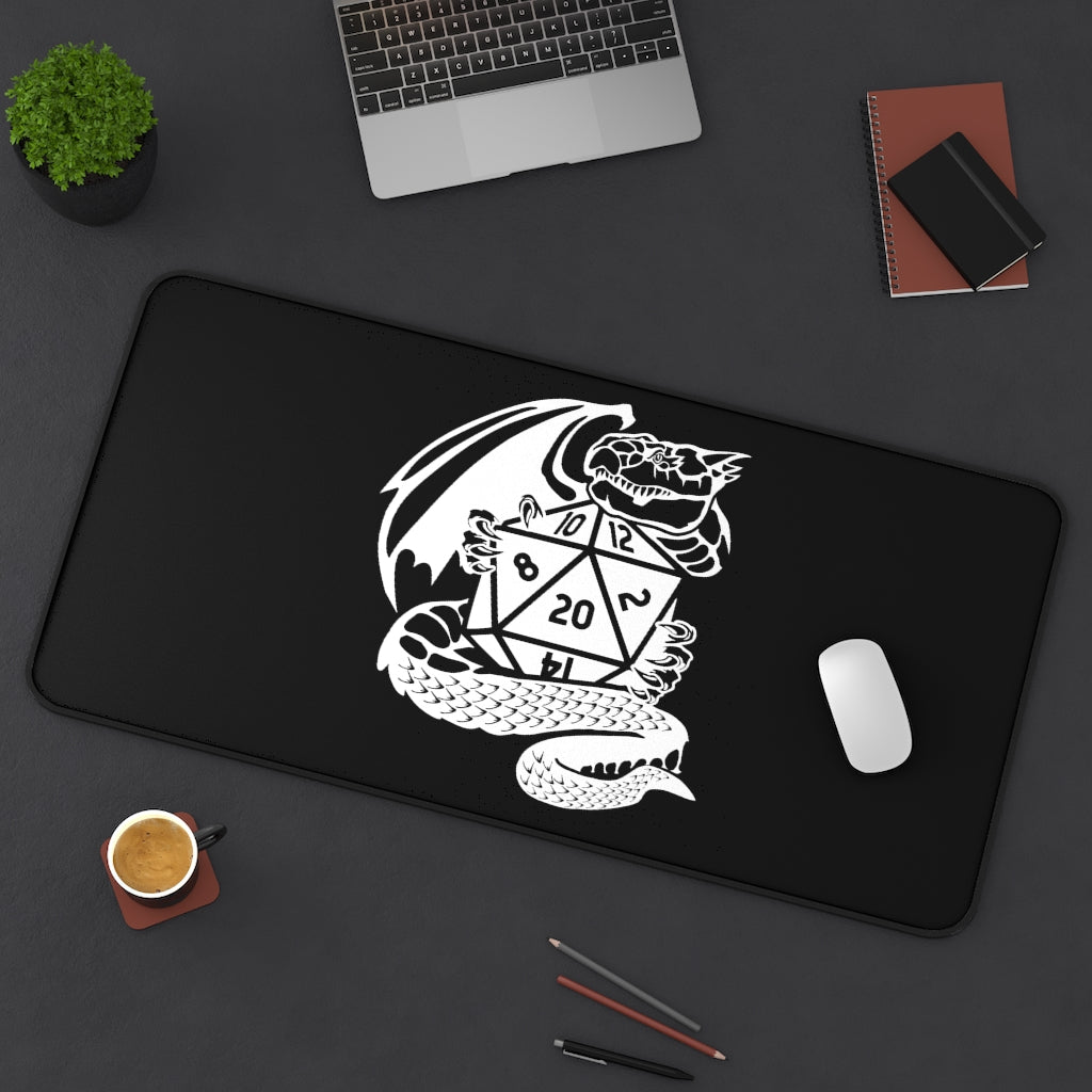 Dragon Fantasy RPG Dice Mouse Pad | Dungeon Master Mouse Mat | Tabletop RPG Mouse Pad | Tabletop Games | RPG Pad | Role Playing Desk Mat