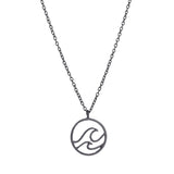 Water Wave Surf Pendant Necklace wave necklace