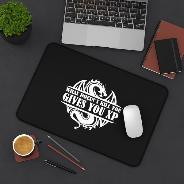 What Doesn't Kill You Gives You XP Fantasy RPG Dice Mouse Pad | Dungeon Master Mouse Mat | Tabletop RPG Mouse Pad | Tabletop Games | RPG Pad | Role Playing Desk Mat