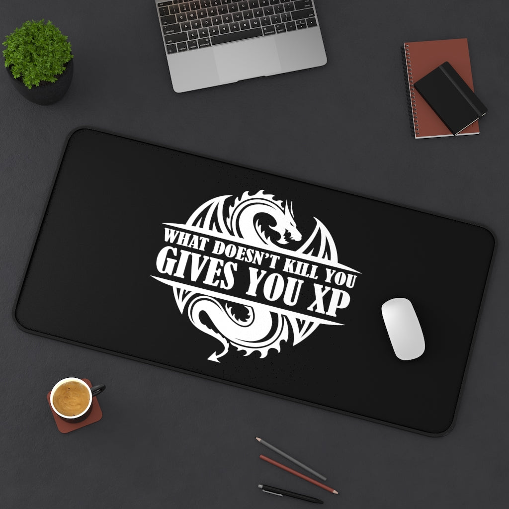 What Doesn't Kill You Gives You XP Fantasy RPG Dice Mouse Pad | Dungeon Master Mouse Mat | Tabletop RPG Mouse Pad | Tabletop Games | RPG Pad | Role Playing Desk Mat Main image
