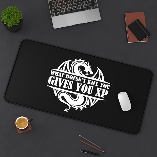 What Doesn't Kill You Gives You XP Fantasy RPG Dice Mouse Pad | Dungeon Master Mouse Mat | Tabletop RPG Mouse Pad | Tabletop Games | RPG Pad | Role Playing Desk Mat