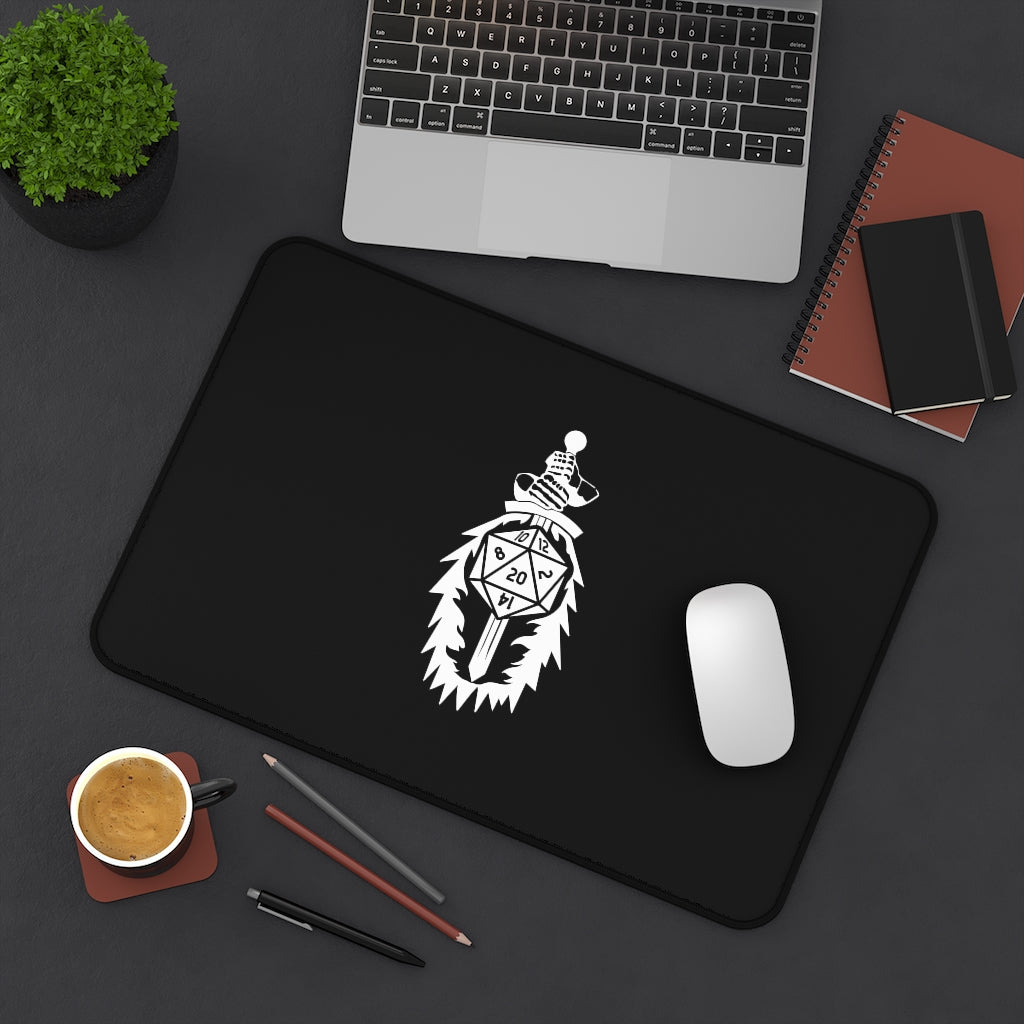 Paladin Fantasy RPG Dice Mouse Pad | Dungeon Master Mouse Mat | Tabletop RPG Mouse Pad | Tabletop Games | RPG Pad | Role Playing Desk Mat Main image