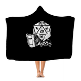 Raven Fantasy RPG Dice Hooded Blanket | Dungeon Master | Tabletop RPG | Tabletop Games | RPG Blanket | Role Playing Game Hooded Blanket Raven Fantasy RPG Dice Hooded Blanket | Dungeon Master | Tabletop RPG | Tabletop Games | RPG Blanket | Role Playing Game Hooded Blanket