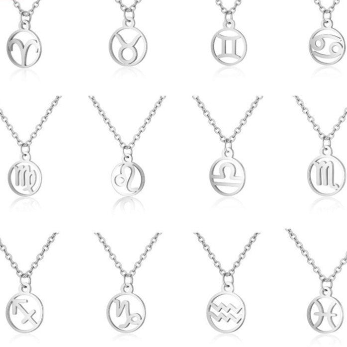 zodiac necklace, zodiac sign necklace, zodiac jewellery Main image