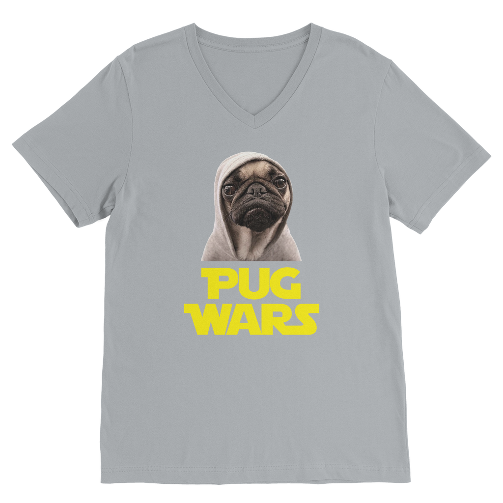 Pug Wars The Last Pug ﻿Classic V-Neck T-Shirt