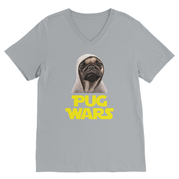 Pug Wars The Last Pug ﻿Classic V-Neck T-Shirt