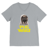 Pug Wars The Last Pug ﻿Classic V-Neck T-Shirt Pug Wars The Last Pug ﻿Classic V-Neck T-Shirt