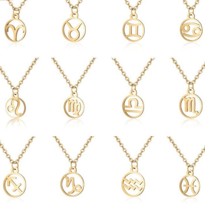 zodiac necklace, zodiac sign necklace, zodiac jewellery